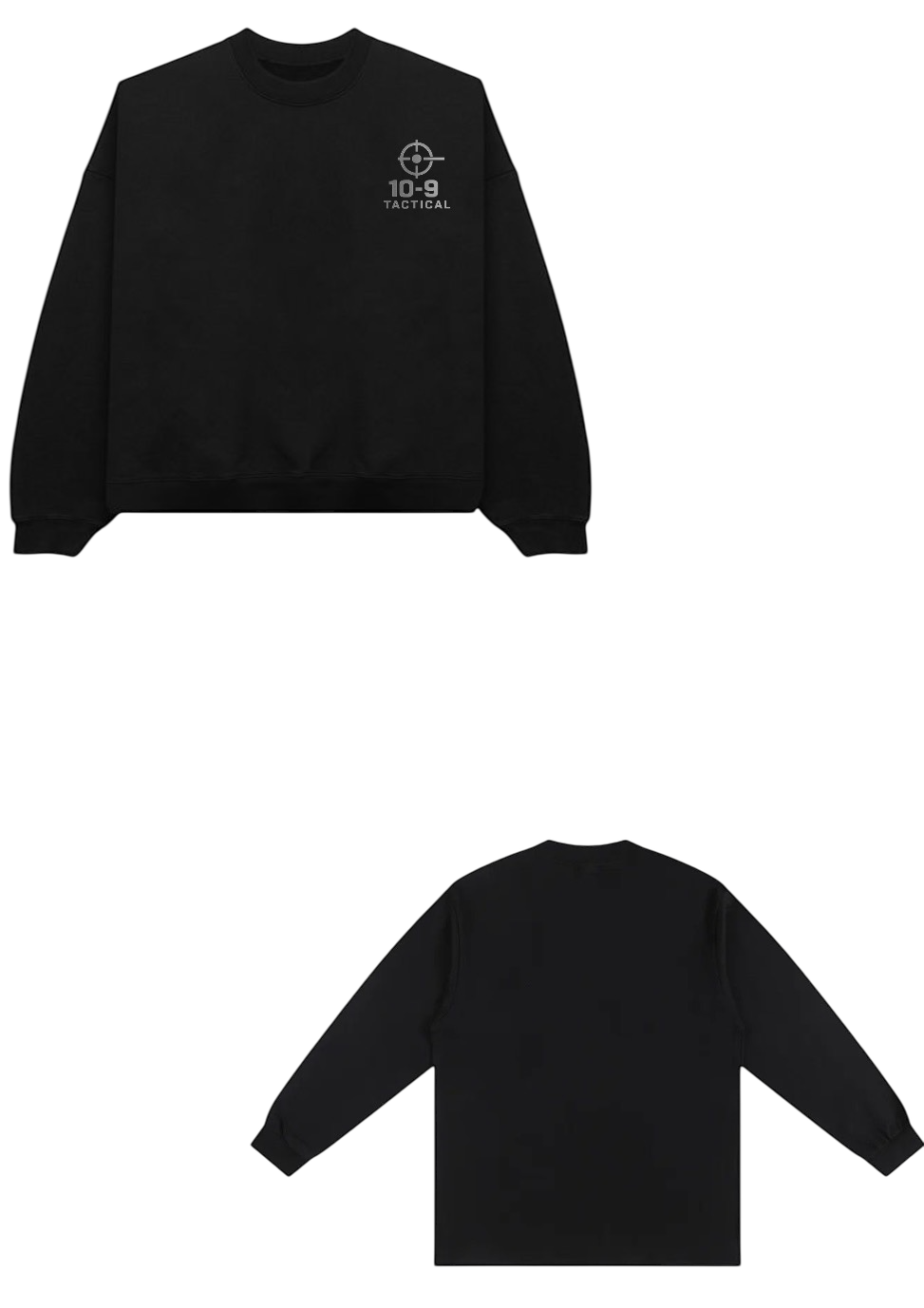 10-9 TACTICAL BLACK SWEATER
